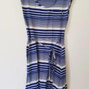 The North Face  Casual Knee-length Dress Cotton Modal Blue White Stripes Size XS Photo 0