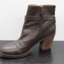 The Loft Anne Taylor Women's Brown Leather Buckle Boot Photo 3