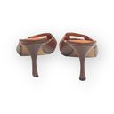 Isaac Mizrahi new  ⌘ Open Vamp Lizard Kitten Heel Mule Sandals ⌘ Orange Brown 10 Photo 3