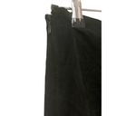 CAbi  100% Leather Midi Flutter Skirt Size 2 Black Handkerchief Western Boho Photo 4