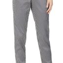 Michelle Mason  Stripe Sateen Trouser Metallic vertical stripe navy trousers Photo 8