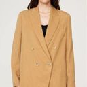 Vince  Blazer Womens 12 Brown Drapey Tencel Jacket Double Breasted Career Photo 0