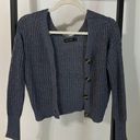 The Moon  & Madison Grey Blue Sweater / Cardigan Photo 1