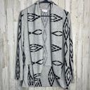 Pink Lily  Aztec Print Open Front Cardigan Size S Photo 2