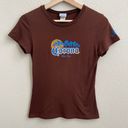 rAre Corona Las Fina Vintage Y2K Brown Blue Palm Tree Graphic Short Sleeve Tee Photo 0