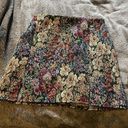 Vintage Floral High Waisted Skirt Multi Size M Photo 0