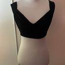 Naked Wardrobe NWT black cropped v neck top Sz S Photo 0