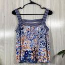 Anthropologie  Maeve Caryn Square Neck Tank Top Striped Floral size XS Photo 2