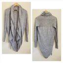 ALLSAINTS  Wren Wool Open Front Long Draped Cardigan Heather Grey size 12 Photo 1