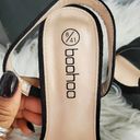 Boohoo  Black Pointed Toe Slingback Strappy Heels 8 Photo 5