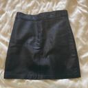 American Vintage Vintage Black Leather Skirt Photo 0