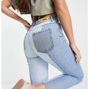 Stradivarius ASOS  STR Two Tone High Rise Straight Leg Tapered Jeans Size 2 Photo 7