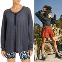 Free People Movement FP Movement Gray One Up Long-Sleeve Top Size S Photo 1