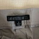 Lafayette 148  New York Gray Clasp Closure Crop Lightweight Pants Photo 2