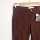 L.L.Bean New  Cargo hiking Crop Pants Maroon Size 2 Photo 2