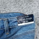 Abercrombie & Fitch Abercrombie 24 Short 37 Ultra High Rise 90s Straight Curve Love Jeans Blue Photo 3