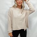 Miou muse beige asymmetrical sweater Photo 0