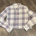 Vans  cropped flannel button down shirt Photo 1