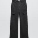 ZARA High Rise Straight Leg Cargo Pants Photo 1