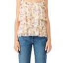 Rebecca Minkoff  Alexis Peach Floral Tiered Tank Top Photo 3