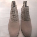 Baretraps NIB  Taupe Garin Suede Ankle Booties with Laser Cutout Design Photo 4