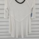 Free People  Intimately Layering Top Womens Size S Lightweight Knit White * FLAW Photo 3