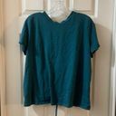 All In Motion  Teal Short Sleeve Drawstring Cinch Back Tee XXL Photo 0