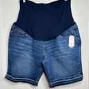 Bermuda Maternity Denim  Shorts size XL 16/18 Medium Wash Casual Summer Photo 0