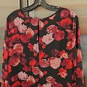 BCBGeneration 💕💕 Double Tiered A Line Dres ~ Black Combo Floral Print Large NWT Photo 7