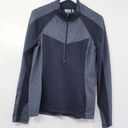 Athleta  Activewear 1/2 Zip Stripe Pull Over with Pockets Photo 0