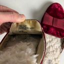 Birdies - The Phoebe Faux Fur Red Velvet Bow Tie Slip On Sandal Photo 8