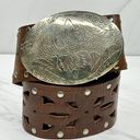 Chico's  Vintage Studded Genuine Leather Belt Size Medium M Womens Photo 0