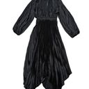 Petal and Pup  Eloise Dress Pleated Black Asymmetrical Long Sleeve Womens 10 Goth Photo 1