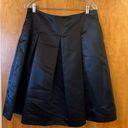 Brooks Brothers  346 Black Pleated Skirt Sateen Look To It Size Zipper Size 10 Photo 0