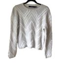 VERO MODA  Eyelash Patterned Crewneck Knit Sz Large Photo 0