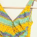 Ariella Vintage Arielle Bright Yellow Printed Swimsuit Photo 3