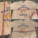 Modcloth Happy Challah Days Graphic Sweatshirt Soft Hannukkah Top Pink M Photo 9