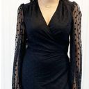 Yumi Kim NEW  Womens M Wicked Game Wrap Dress Black Swiss Dot Maxi Sheer Witchy Photo 6