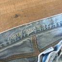 American Eagle  wide leg distressed raw hem jeans Photo 4