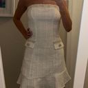 SheIn White Tweed Mini Dress  Photo 1