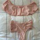 Zaful light pink ruffle and high rise bikini Photo 0