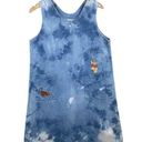 Disney Vintage  Winnie the Pooh Custom Bleach Dyed Denim Embroidered Dress-XL Photo 0