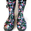 Capelli New York  Women Mid-Calf Rubber Rain Boots Lined Cozy Floral Flowers 9 Photo 1