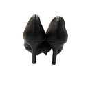 Tommy Hilfiger  Kaprice Women Almond Toe Leather Black Heels Size Photo 5