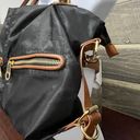 Big Buddha Black Slouchy Shoulder Bag with Tan Removable Shoulder Strap Photo 4