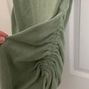 LIONESS Ruched Sides Green Dress Photo 3