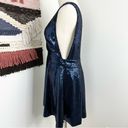 NBD  Revolve Starry Nights Sequin Mini Dress Sleeveless V-Neck Blue Size M Photo 5