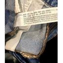 ZARA  Cutoff Distressed Jean Shorts Raw Ripped Hem High Rise Pockets 8 Med Wash Photo 7