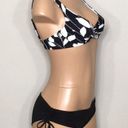 Anne cole  black & white floral bikini set. NWT Photo 2