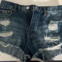 Aeropostale Dark Blue High Rise Shorts Photo 1